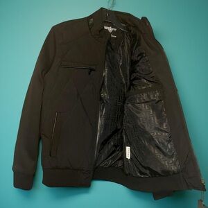 VIP Collection Quilted Bomber Jacket Black NWT | Streetwear Layering Sz S